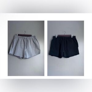 Aeropostale Shorts Size Medium Gray & Black Sweat Shorts Bundle
